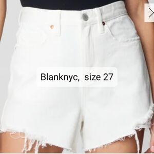 Blank NYC Women's White Denim Shorts